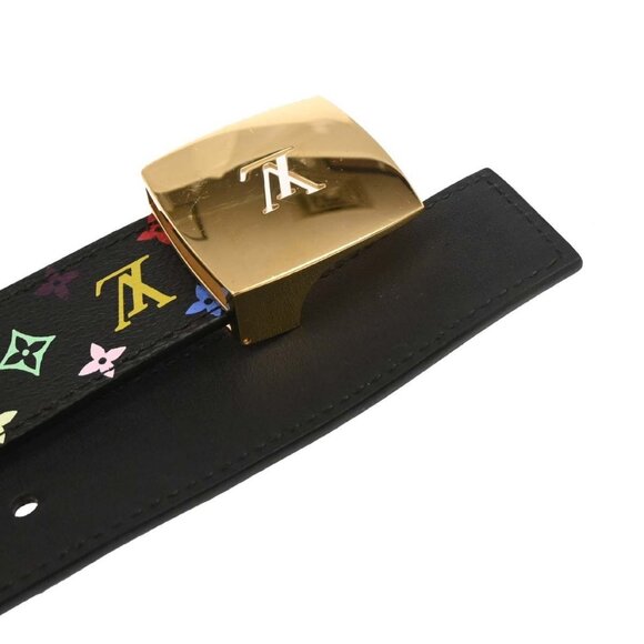 Louis Vuitton Black Multicolor Ceinture LV Cut Belt - Picture 8 of 9